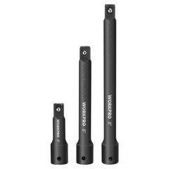 3-PCS 3/8″ Drive Impact Extension Bar Set 3” 5” and 10” Length Socket Extensions