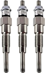 3 Glow Plugs 6563734, for Bobcat 543, 553 with D950, Kubota B1700, B2100 F2260