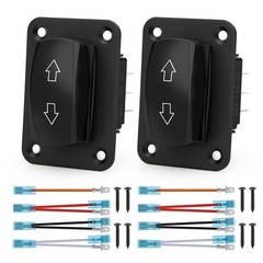 2PCS Up Down Momentary Toggle Switch 12V 24V for RVs and Boats – Easy Install