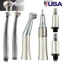 Kit de pieza de mano turbina fibra óptico dental LED de alta y baja velocidad