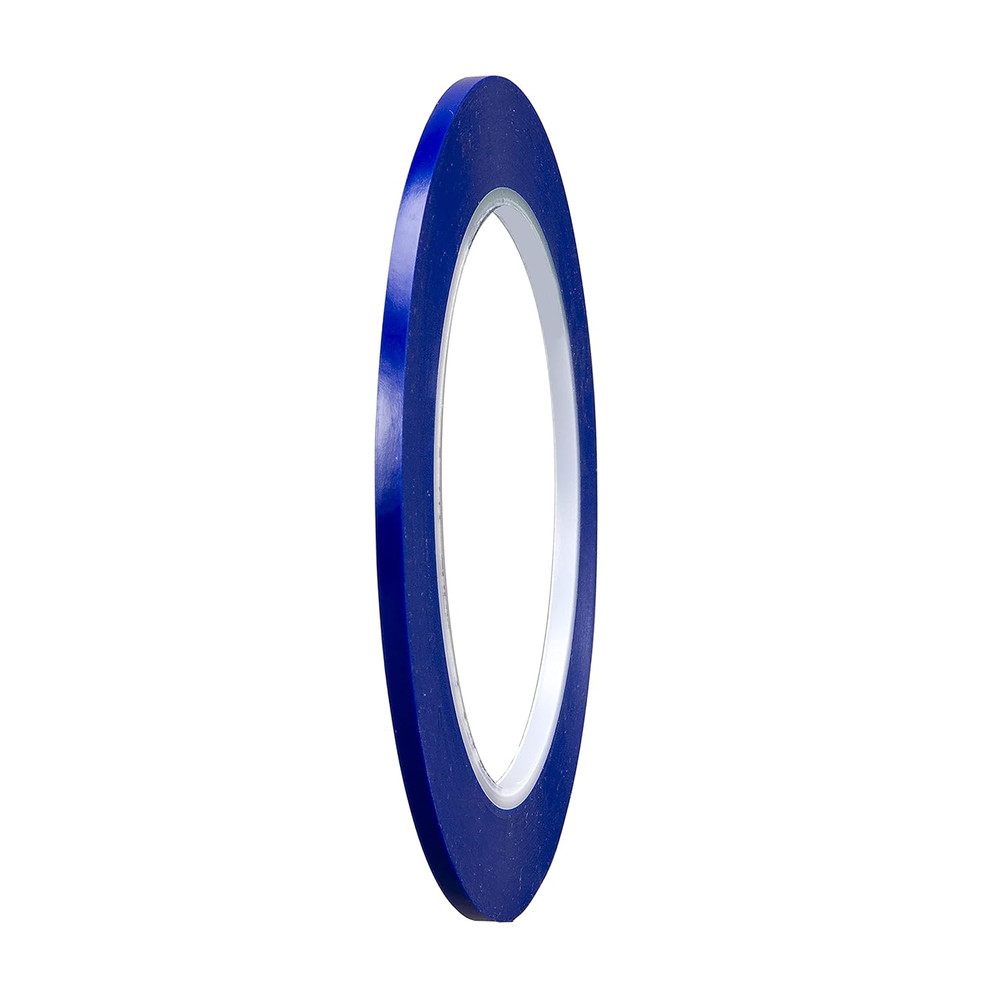 3M Vinyl Tape 471+, 1/8 in X 36 Yd, Indigo, 1 Roll, Fine Line Tape for Paint Mas