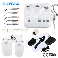 Dental Ultrasonic Scaler w/ Handpiece Tips 2 Bottles fit SKYSEA EMS Cavitron
