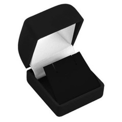 144 Black Velvet Small Earring Jewelry Gift Boxes 1 3/4″W x 1 7/8″D x 1 1/2″H