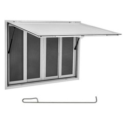 45×30/36/60X36 in Aluminum Alloy Concession Window with Awning for Food Truck