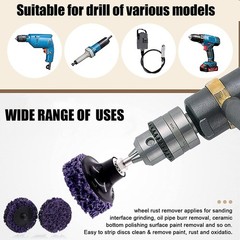 50 Pcs 2″ purple Diamond Sanding Discs Set Quick Change for Rust Paint Removal