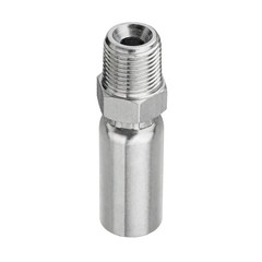 Heavy Duty 1/4″ ID to 3/8″ NPTF Male Hydraulic Hose End Fitting 12 Pcs