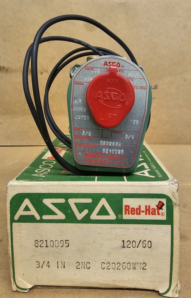 Asco Red-Hat 8210D95 2NC 3/4″ Pipe Solenoid Valve