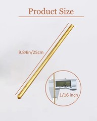 25 Brass Brazing Rods for Oxyacetylene Welding, DIY Crafts, Copper & Steel 1/16