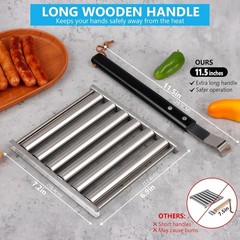 Hot Dog Roller for Grill – Even Grilling & Easy Cleaning Dishwasher Safe