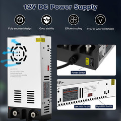 AC to DC Converter 12V SMPS,110V to 12V DC Converter,12 Volt Power Supply Max 60