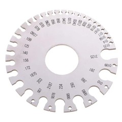 Round Thickness Stainless Steel Wire Gauge Diameter Gage Metal Inch Measurement