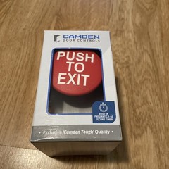 Camden Door Controls CM-5085RPTE 2-3/8″ Red Mushroom Push Button NEW