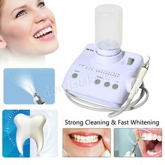 Dental Ultrasonic Scaler +5*Tips LED Handpiece 2*Bottles Fit EMS Cavitron NSK XL