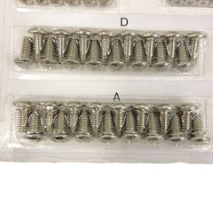 Phillips Drive Pan and Flat Head Screws Bolts, Washers Set, 81 Pcs