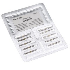 House Brand Dentistry 401895 HSB FG 863-010SF Flame Super Fine Diamond Burs 10Pk