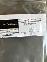 7500106 DROPSAFE SAFETY NET 25KG (55 LBS) FOR OVERHEAD FIXTURES