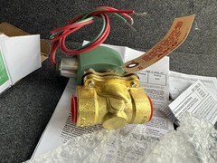 Asco Redhat 8222G095 3/4″ steam solenoid Valve 120VAC 120/60 2W new in Box