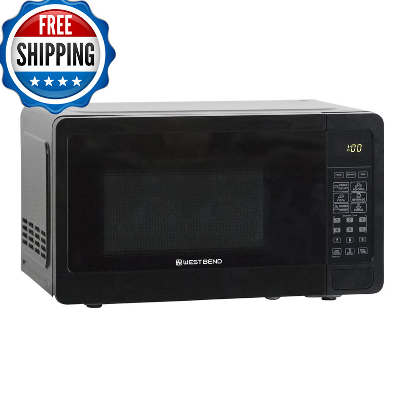 West Bend Microwave Oven 700-Watts Compact 6 Pre-Set Cooking Settings Speed