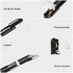 100Pcs 1/2/3 Pin Electrical Wire Connectors Kit Quick Splice Wire Connectors