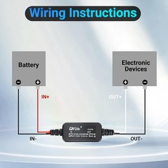 Waterproof 12V to 6V Converter – 3A Voltage Regulator for Car, RV & Solar Panels