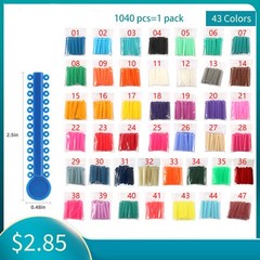 1040 Orthodontic Ligature Ties Elastic Rubber Band Ligadura Ortodoncia Bracket