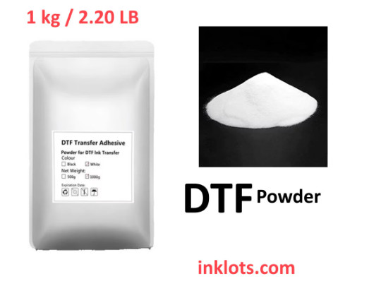 white dtf Powder for dtf printing 2.20 lb white 1kg, 1000 grams