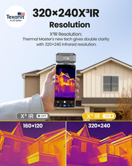 Thermal Camera for USB-C Iphone and Android, P1 Thermal Imaging Camera with 320×