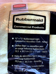 Rubbermaid 1820580 12” x 12” Commercial Microfiber Light Duty Cloth, 24/pk