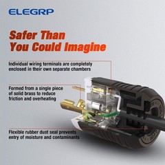Moisture Resistant NEMA L14-30P Locking Plug – Ergonomic Design for Easy Use