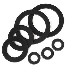 M2,M3,M4,M5,M6,M8,M10,M12-M24 PLASTIC WASHER NYLON METRIC FLAT Washers Black