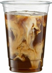 16 Oz Clear Plastic Cups PET Disposable Cold Cups With Lids and Straws for Party