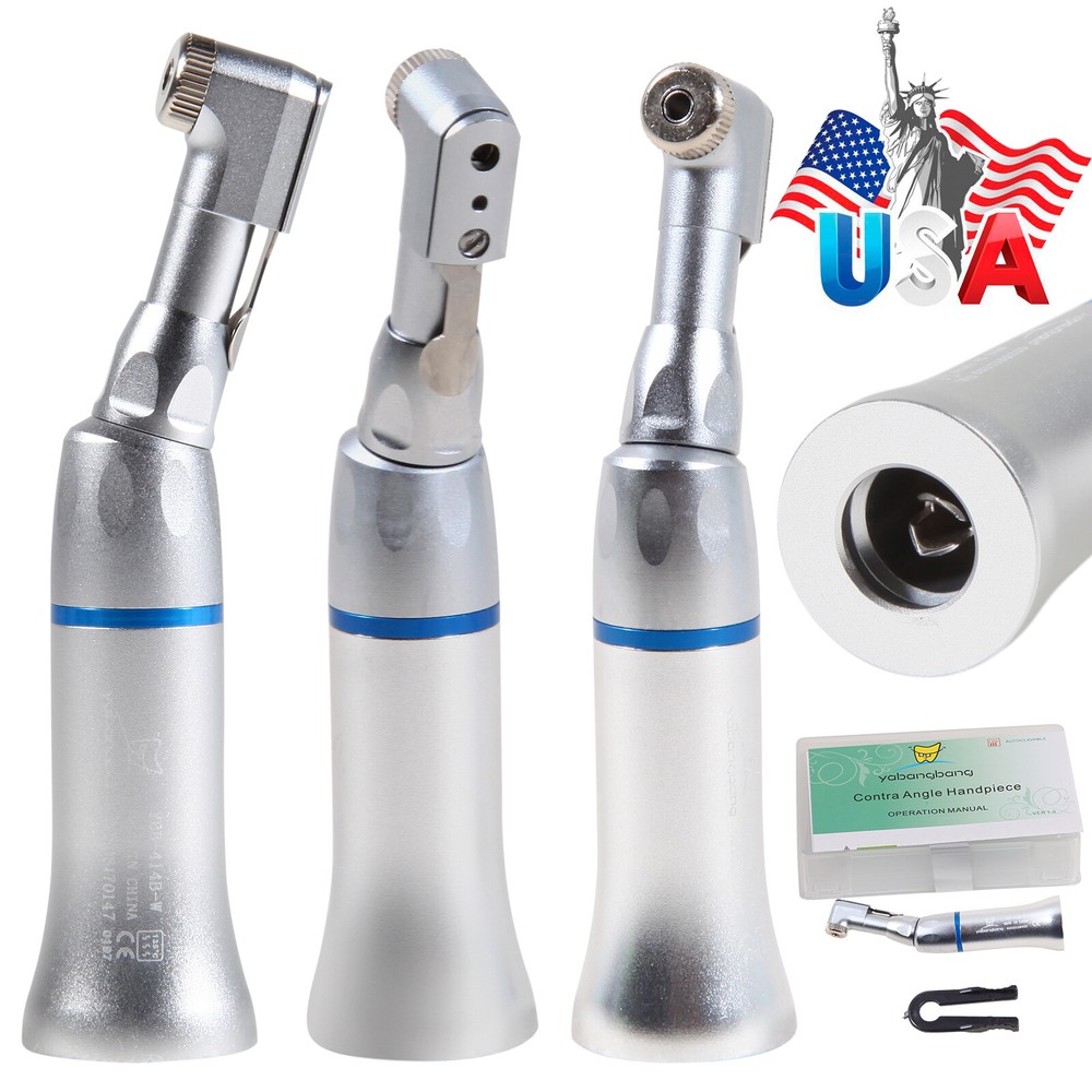 Dental Low Slow Speed Handpiece Contra Angle Straight Air Motor E-type 2/4 Holes