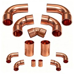 HVAC Copper Fittings Kit – 3/8″ & 7/8″ Couplings, Elbows for AC Refrigeration Li