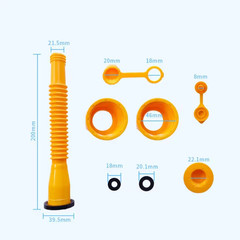 3X Replacement Gas Can Spout Nozzle Vent Kit For Plastic Gas Cans Old Style Caps