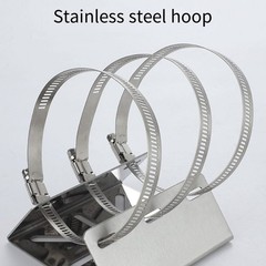 High Compatibility Stainless Steel Pole Bracket with Reinforced Steel Plate