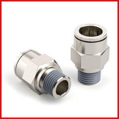 Tailonz Pneumatic Male Straight 3/8 Inch Tube Od X 1/4 Inch Npt Thread Push To