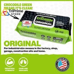 Crocodile Cloth Original Cleaning Wipes – 100 100 Count (Pack of 1), White