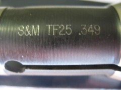 Southwick & Meister TF25 CNC Swiss Turning Steel Collet, Size .349″