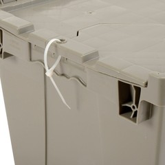 Global Industrial Distribution Container With Hinged Lid 21-7/8×15-1/4×12-7/8