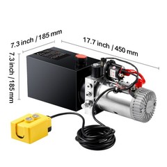 4 Quart Single Acting Hydraulic Dump Trailer Power Unit Lift Remote Remote