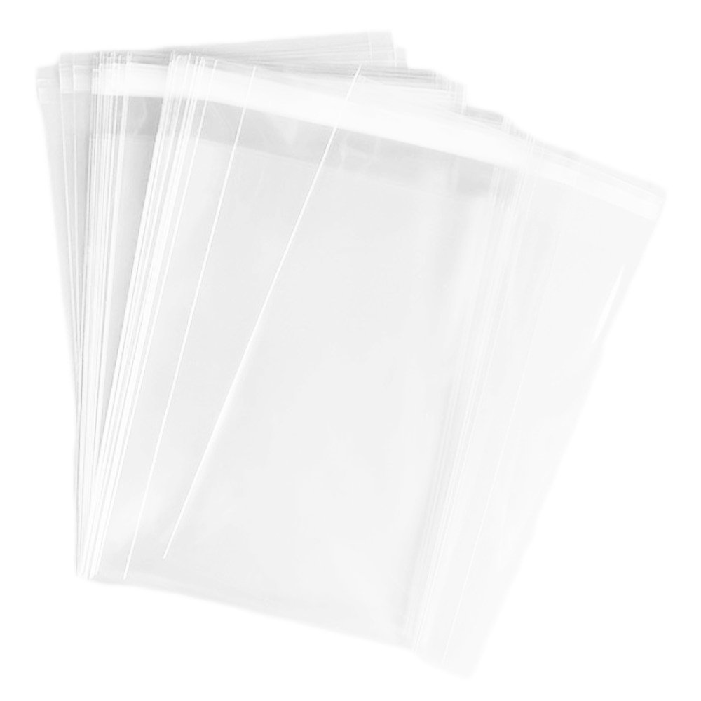 100 Pack 7″ x 7″ Resealable Cello Poly Plastic Bags Self Seal Lip 1.5 Mil