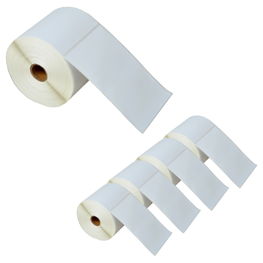 5 Rolls 500 Labels 4X6 Direct Thermal for Zebra LP 2443 2844 2442 Eltron ZP450