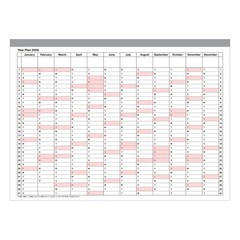 MARK’S 2026 Monthly B5 Calendar Notebook, Purple