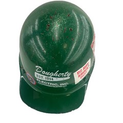Vintage Original MSA Skullgard Green Fiberglass Hard Hat Cap Size MEDIUM