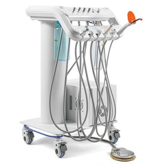 Dental Unit Chair Computer Controlled DC Motor/Portable Delivery Unit Cart USA