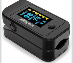Santamedical Dual Color OLED Pulse Oximeter Fingertip, Blood Oxygen Saturation