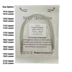 100pcs Dental Orthodontic Arch Wire Super Elastic Niti Rectangular Natural Form
