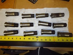 Lot of 12 S&M TD25-NS Hex, Square, Round, Collet Southwick & Meister