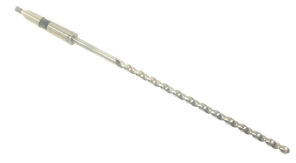 1/4″ Taper Shank Drill, Extra-Long, Fast Spiral, HSS, 118° MT-1, USA (UL-3-D-4)