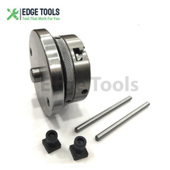 Rotary Table Tilting 4″Inch With 3 Jaw 65mm Mini Lathe Chuck Milling Machine USA